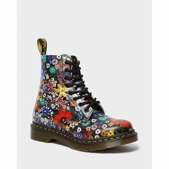 Dr Martens 1460 Pascal Floral Lace Up - Viacfarebne Cizmy Damske, D196SK